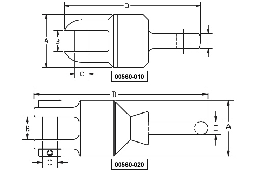 00560 Heavy Duty Breakaway Connector Drawing